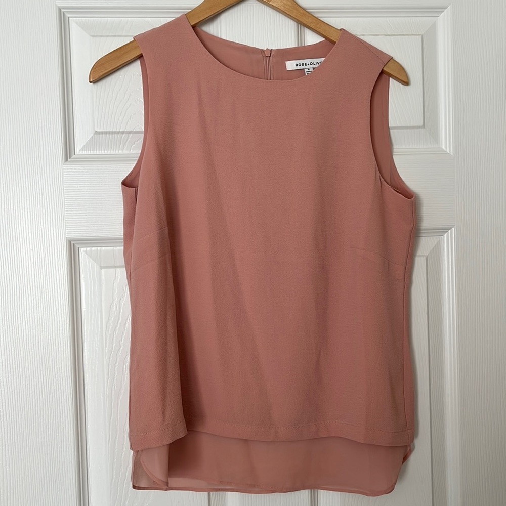 Tan Tank Top Blouse